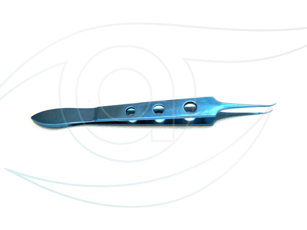 Pinça sutura curva